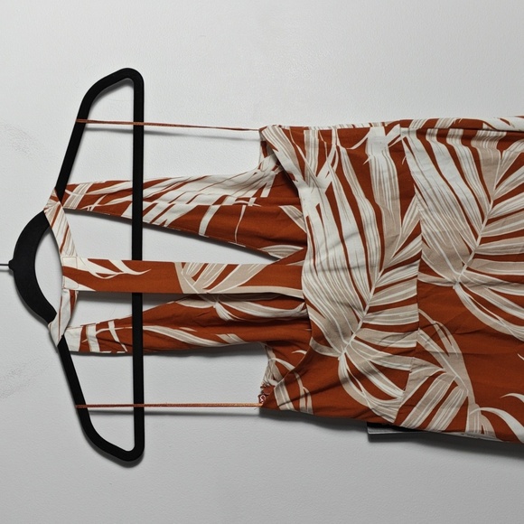 EXPRESS Halter Maxi Dress in Orange and White Size Small - Picture 15 of 15